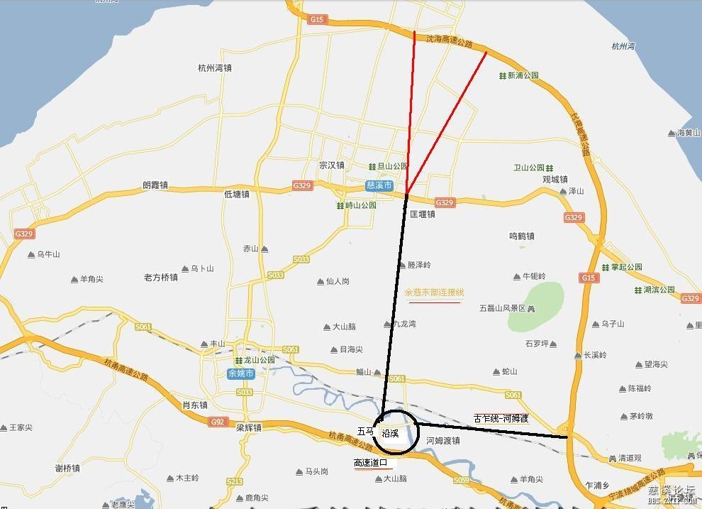 余姚杭甬高速陆埠出口对接慈溪的陆丈公路一期据说开工了!