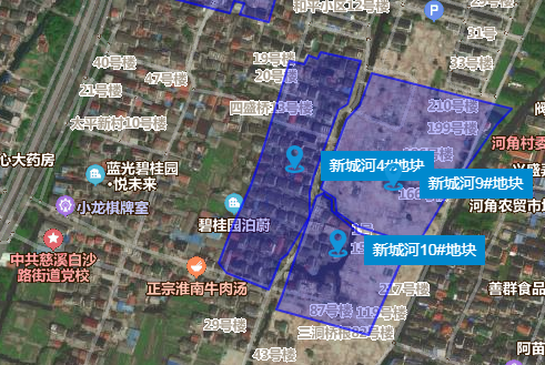 新城河4#地块,前湾金融港a,b商住地,坎墩七彩小镇,界牌商住地等即将