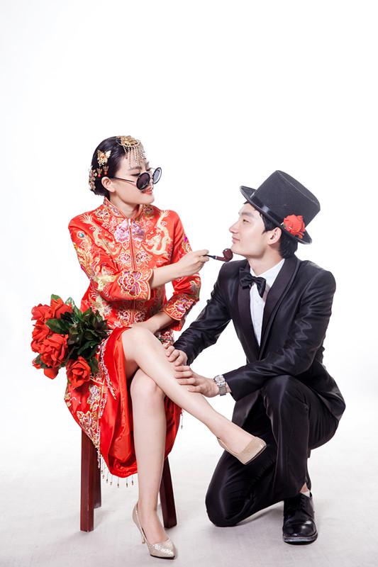 婚纱照恶搞_婚纱照风格(2)