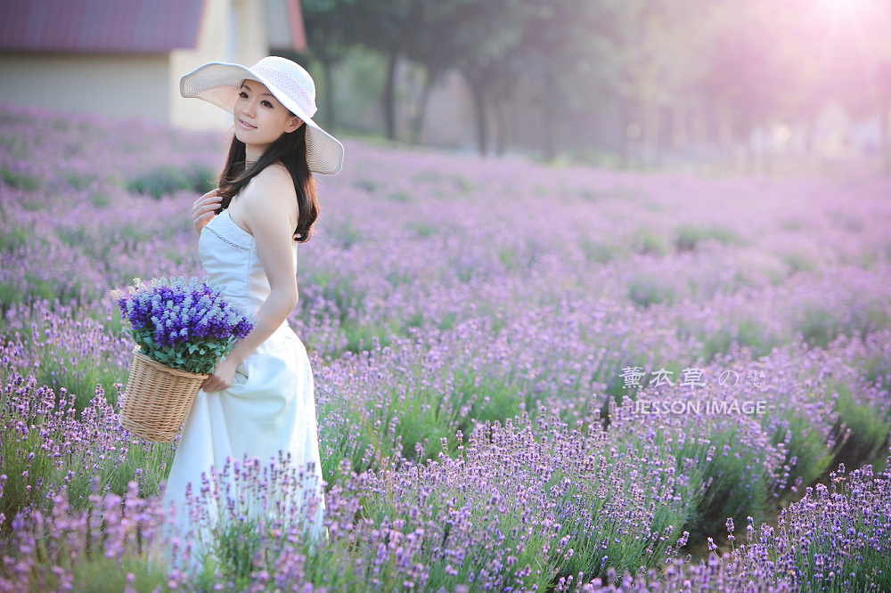 紫色初夏·薰衣草人像